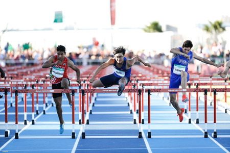 Wong Lok-hei (middle, athletics)